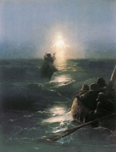 Jésus marchant sur l'eau (Ivan Aivazovsky)